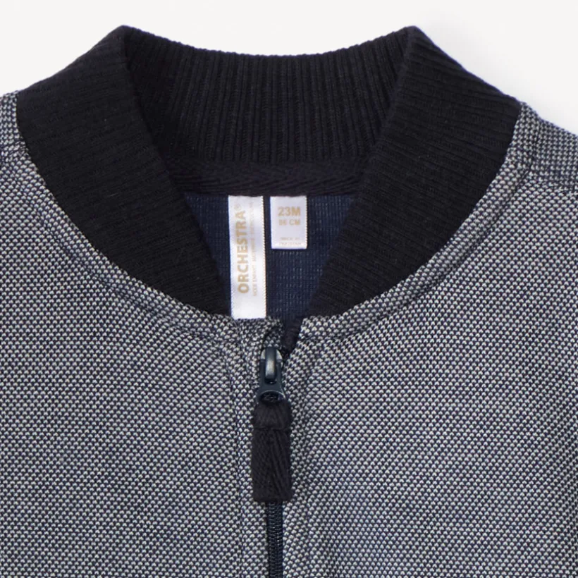 Gilet en maille piqué à col Teddy pour bébé garçon