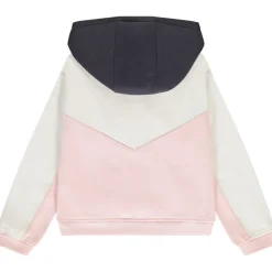 Gilet en molleton effet colorblock avec capuche pour fille