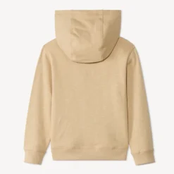 Gilet en molleton slub uni à capuche pour garçon