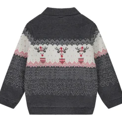 Gilet en tricot avec motif reine de Noël pour bébé garçon
