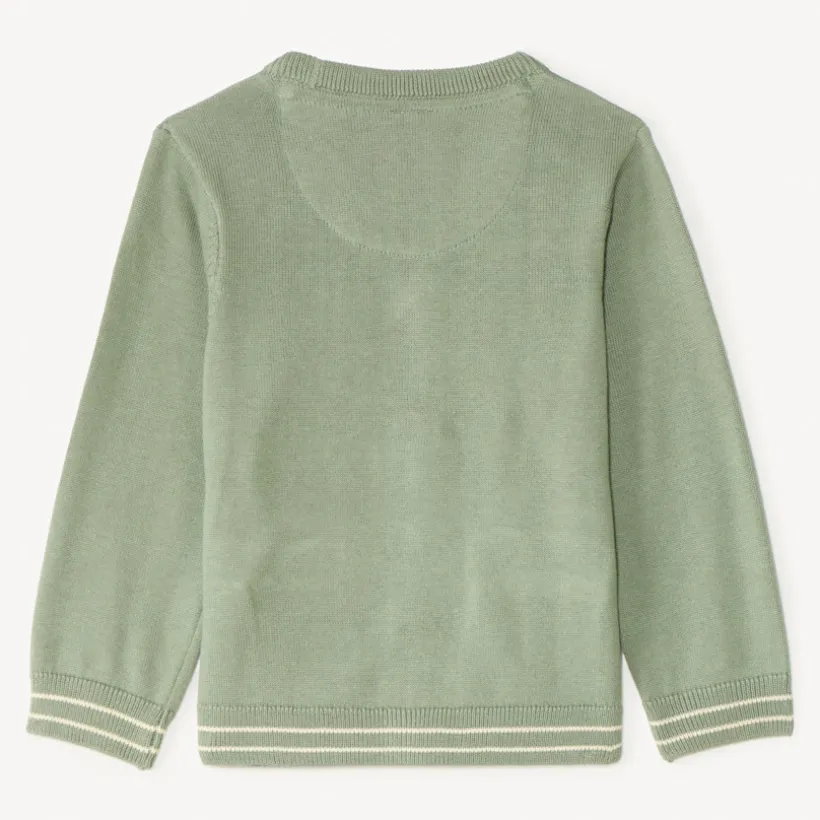 Gilet en tricot col V pour bébé garçon