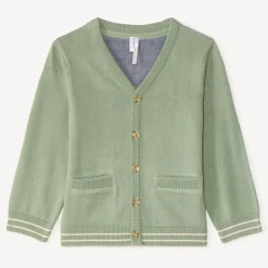 Gilet en tricot col V pour bébé garçon