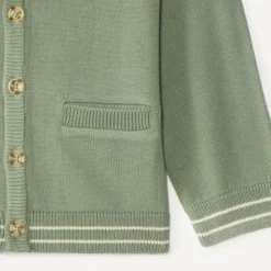 Gilet en tricot col V pour bébé garçon