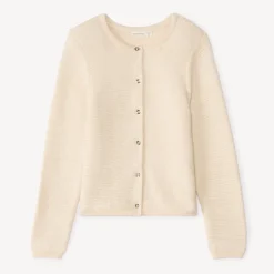 Gilet en tricot fantaisie avec lurex pour fille