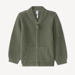 Gilet en tricot fantaisie et poches pour bébé garçon