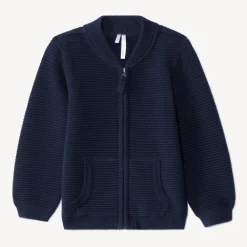 Gilet en tricot fantaisie et poches pour bébé garçon