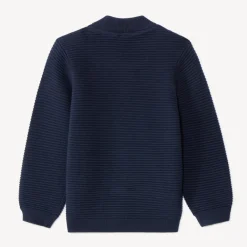 Gilet en tricot fantaisie et poches pour bébé garçon