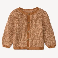 Gilet en tricot perlé et fils twistés pour bébé garçon