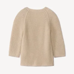 Gilet en tricot perlé uni pour bébé