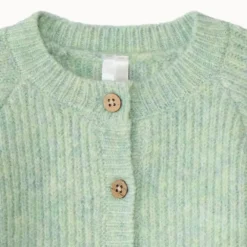 Gilet en tricot uni boutonné pour bébé