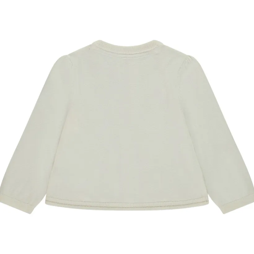 Gilet en tricot uni pour bébé fille