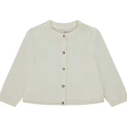 Gilet en tricot uni pour bébé fille