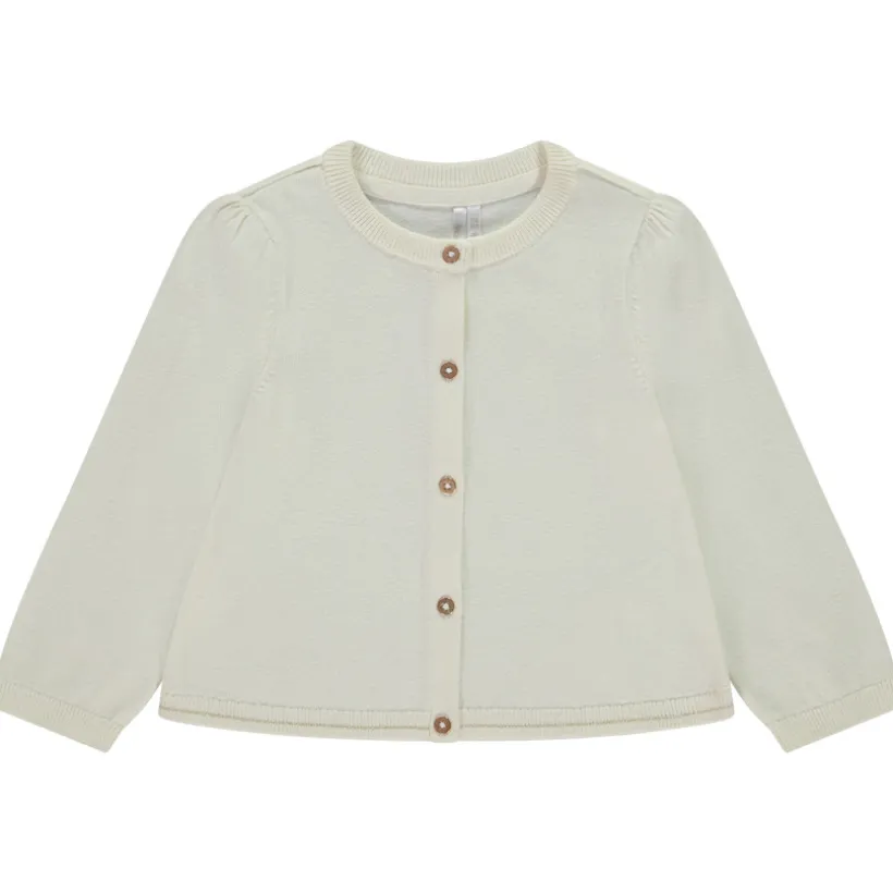 Gilet en tricot uni pour bébé fille
