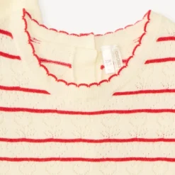 Gilet et t-shirt bébé fille en tricot fantaisie