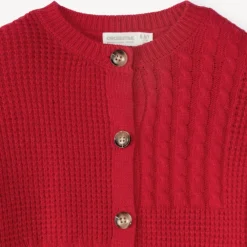 Gilet fille en tricot fantaisie