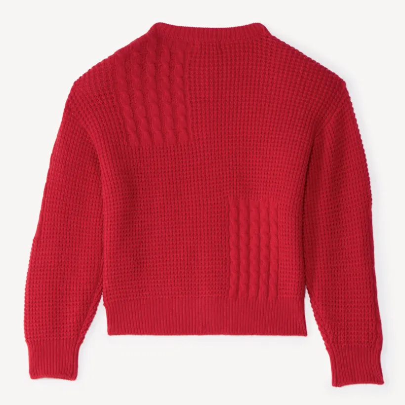 Gilet fille en tricot fantaisie