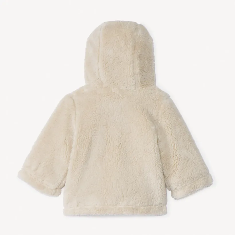 Gilet ludique ourson sherpa doublé velours pour bébé