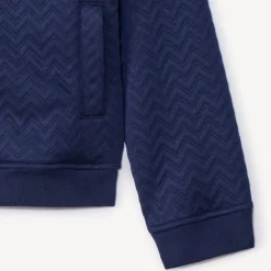 Gilet manches longues à col teddy et broderie pour fille