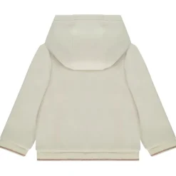 Gilet manches longues en molleton à poches cœur pour bébé fille