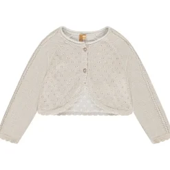 Gilet à manches longues en tricot fantaisie pour bébé fille
