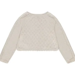Gilet à manches longues en tricot fantaisie pour bébé fille