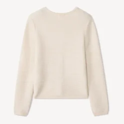 Gilet manches longues en tricot uni pour fille