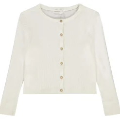 Gilet manches longues en tricot côtelé pour fille