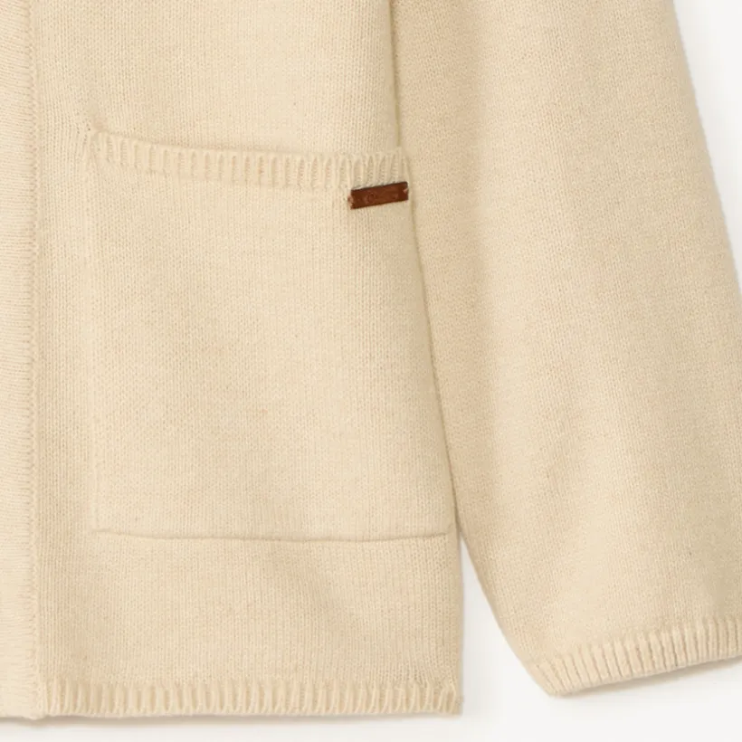 Gilet manches longues en tricot col tailleur pour garçon
