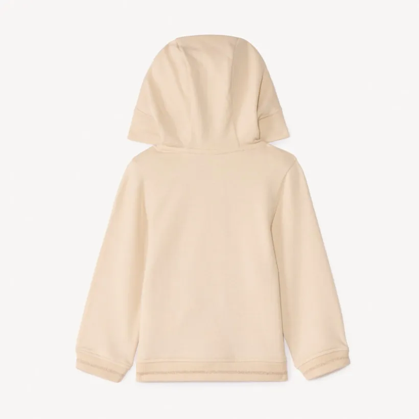 Gilet molleton à capuche ludique pour bébé fille