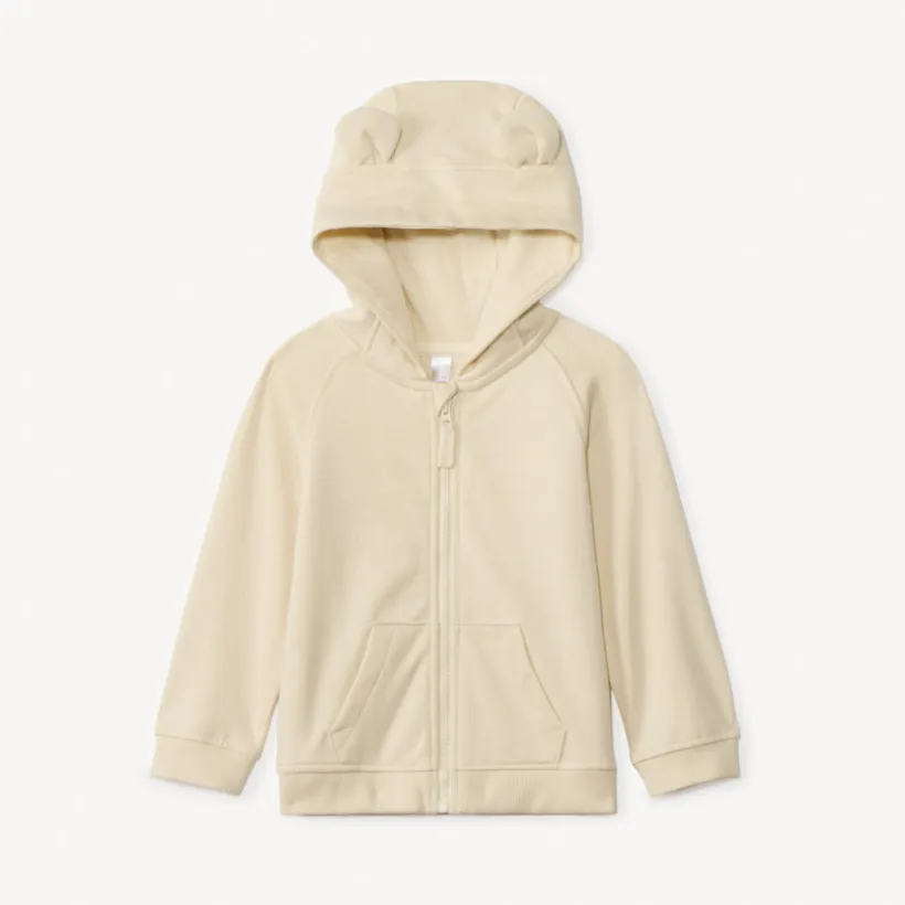 Gilet molleton à capuche ourson pour bébé garçon