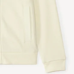 Gilet molleton uni à capuche pour fille