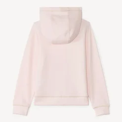 Gilet molleton uni à capuche pour fille