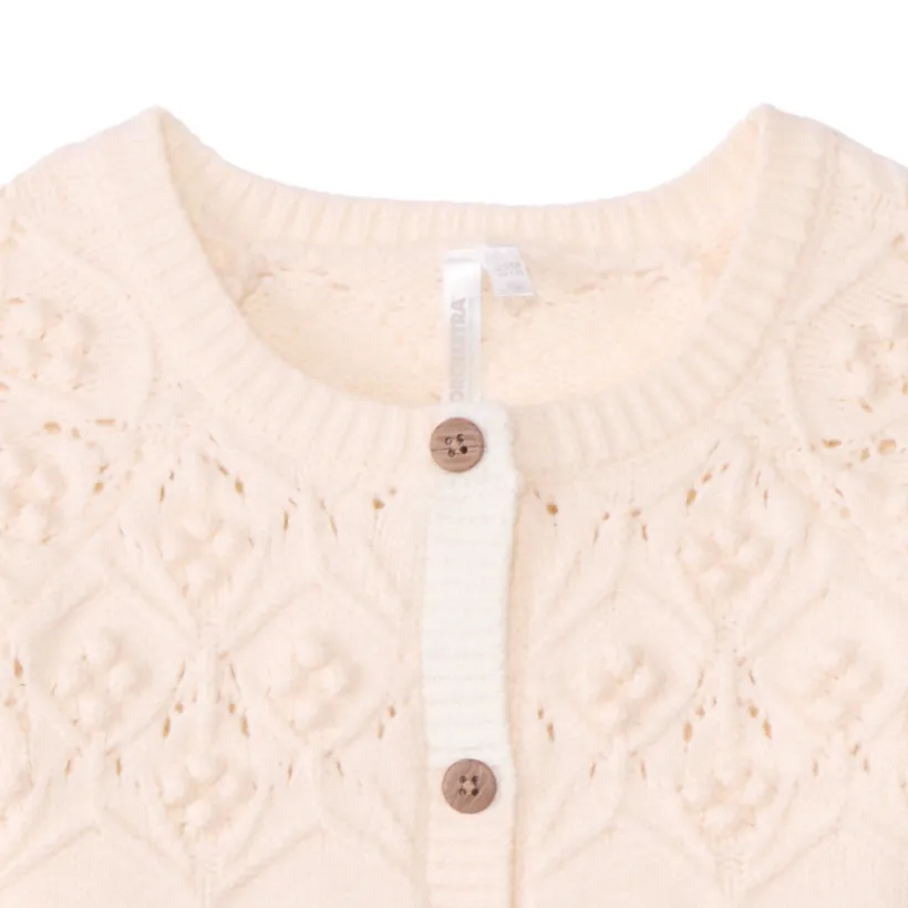 Gilet oversize en tricot fantaisie pour bébé fille