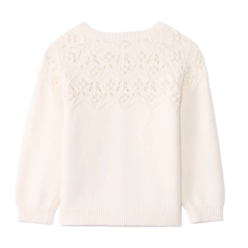 Gilet oversize en tricot fantaisie pour bébé fille
