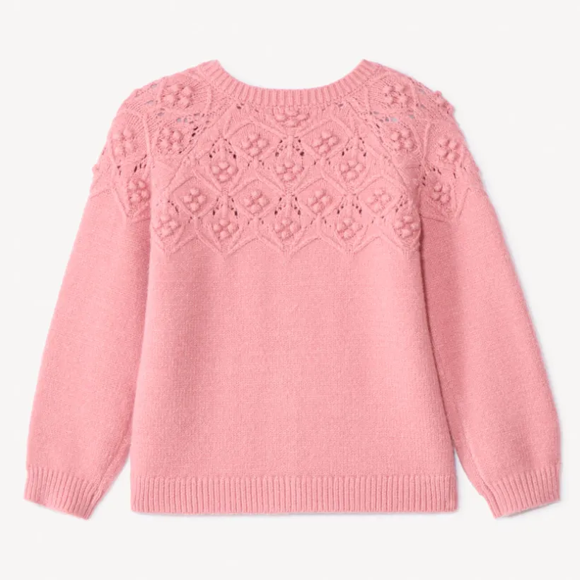 Gilet oversize en tricot fantaisie pour bébé fille