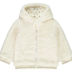 Gilet polaire uni en sherpa pour bébé fille