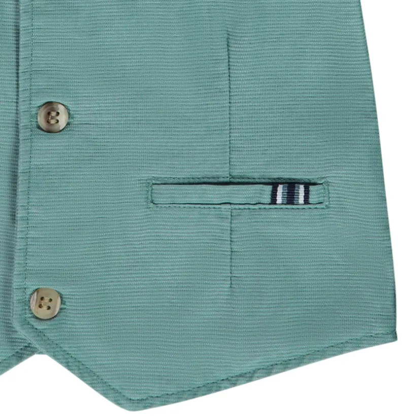 Gilet serveur de cérémonie en coton armuré pour bébé garçon