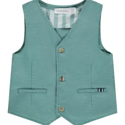 Gilet serveur de cérémonie en coton armuré pour bébé garçon