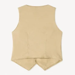 Gilet serveur en toile unie pour garçon