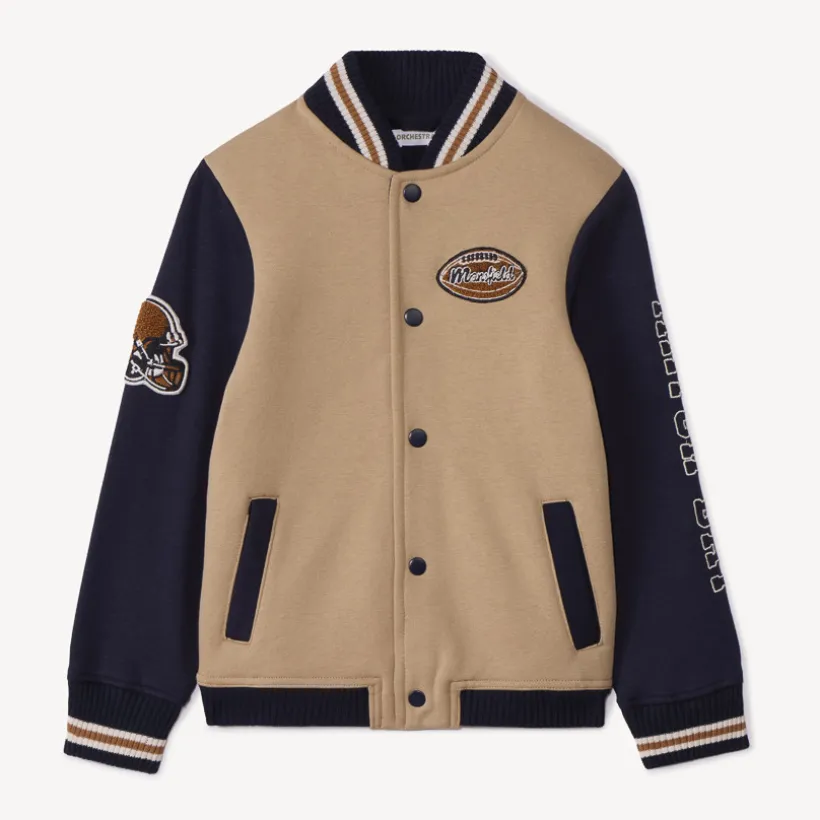 Gilet teddy en molleton motifs football US pour garçon