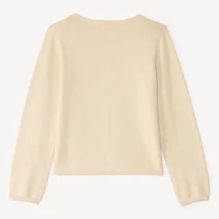 Gilet tricot uni fantaisie pour fille