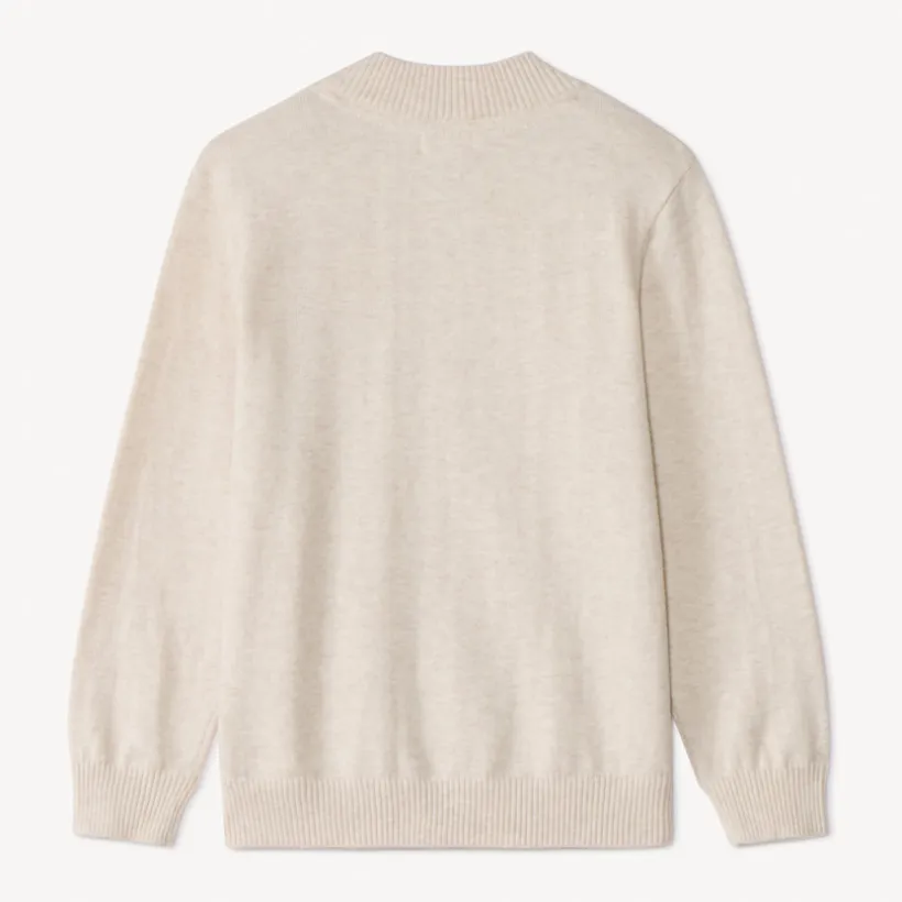 Gilet zippé en tricot uni pour garçon