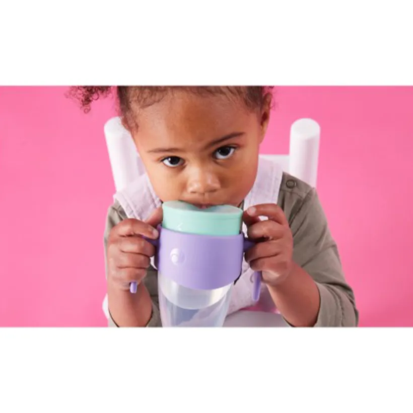 Gobelet d'apprentissage 360° 250ml Lilac Pop 6m+