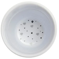 Gobelet en mélamine motif cœurs rose