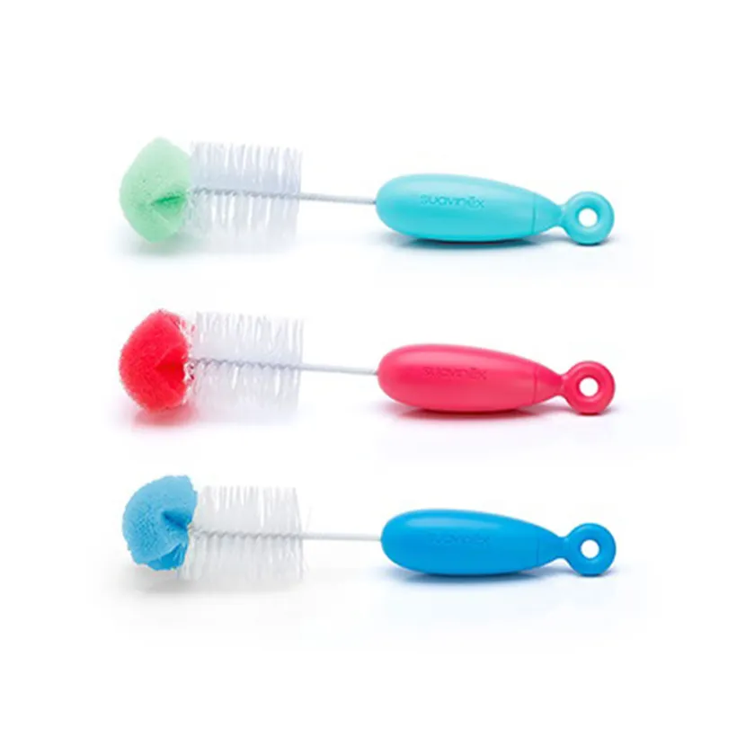 Goupillon duo pour biberons (coloris aléatoire)