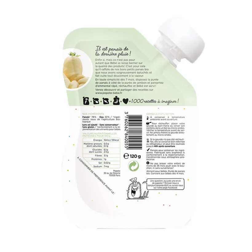 Gourde au panais bio - 120g