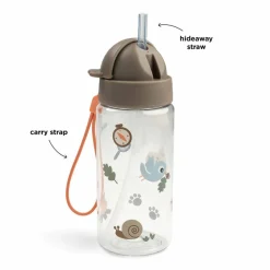 Gourde avec paille 350ml Trails Sable