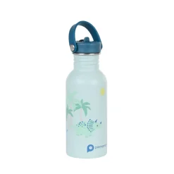 Gourde en inox avec paille Dino Rigolo - 500 ml