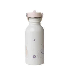 Gourde en inox avec paille 500ml Licorne écru
