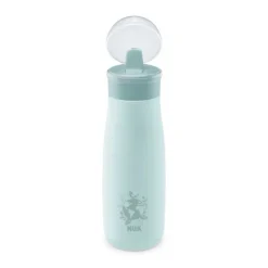 Gourde en inox Mini Me avec embout Flip 500 ml vert